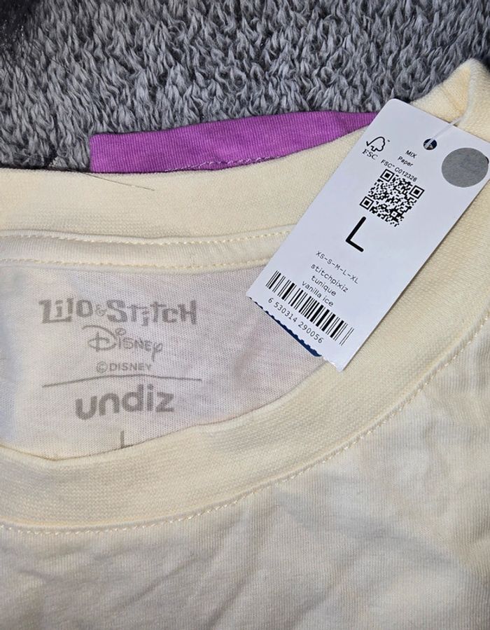 Tee shirt long stitch undiz taille L - photo numéro 3