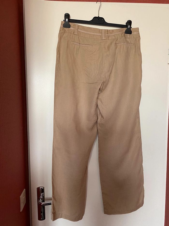 Pantalon rene Déry taille L marron clair - photo numéro 2