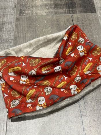 Snood tour de cou cache cou enfant Harry potter  plusieurs taille et motifs au choix