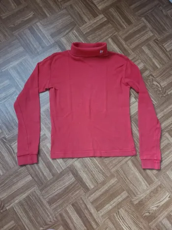 Sous-pull rouge Quechua 10 ans