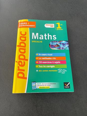 Prépa bac prepabac maths première lycée spécialité