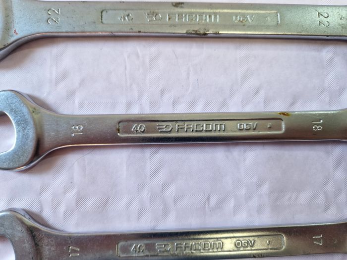 Lot de 4 clé plate Facom ( 17 , 18 , 22 , 24 ) - photo numéro 3
