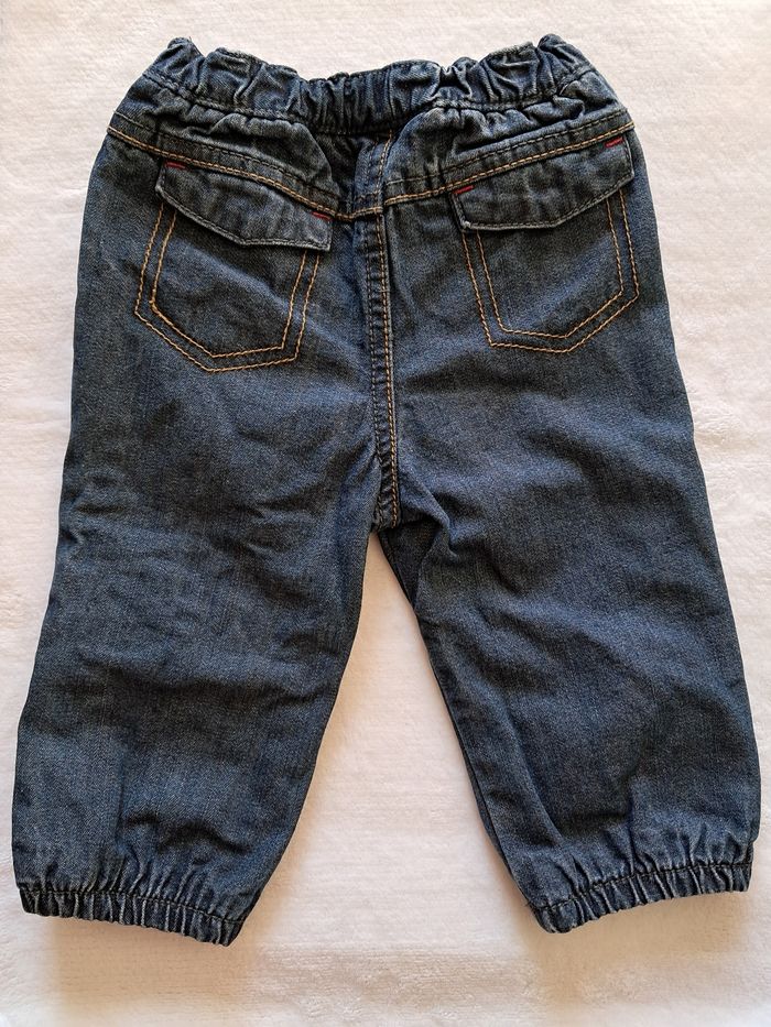 Pantalon jeans épais taille 12mois - photo numéro 2