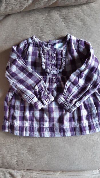 Tunique a carreaux 12 mois