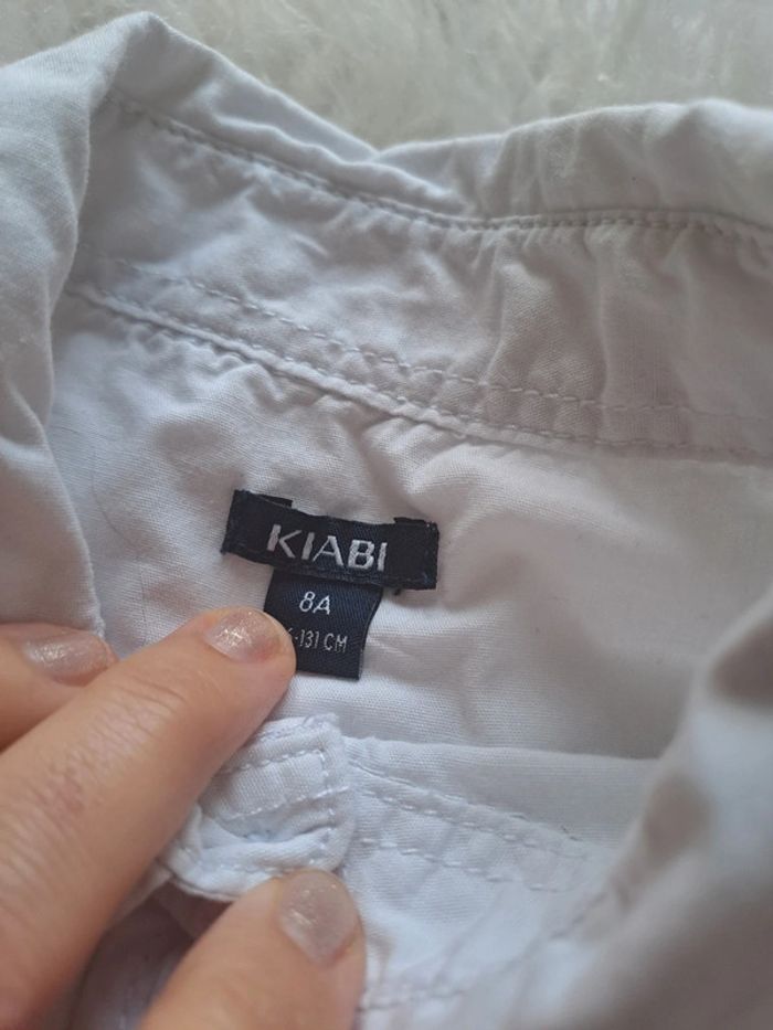 Chemise blanche kiabi 8ans - photo numéro 3