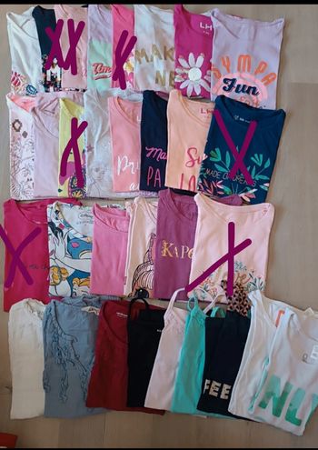 Tee-shirts manches courtes +débardeurs (4e le haut)