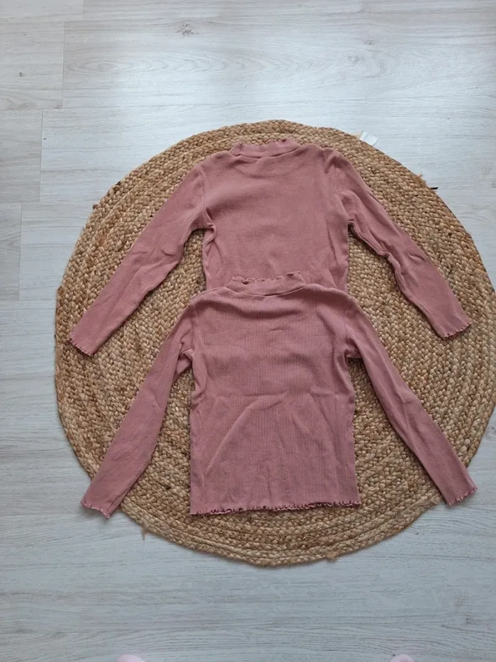 Lot de sous-pull rose TAO 8 ans 128 cm - photo numéro 5