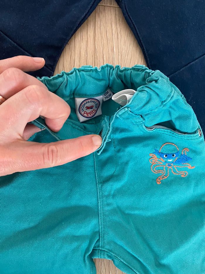Lot de 5 pantalons 12 mois très bon etat - photo numéro 4