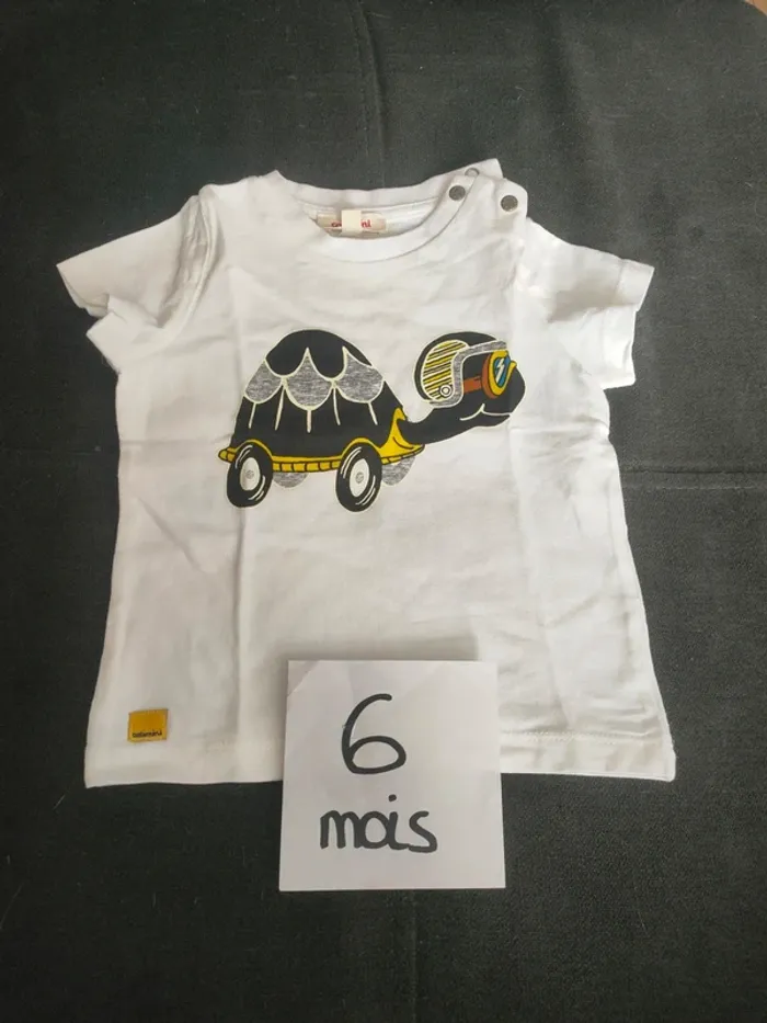 Tee shirt manches courtes garçon 6 mois catimini