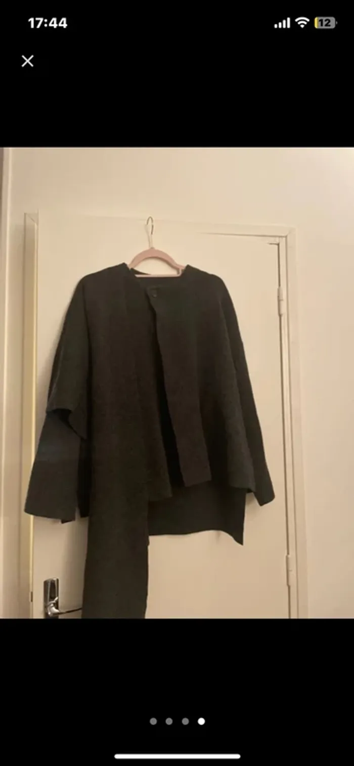 Manteau cape gris Zara - photo numéro 4
