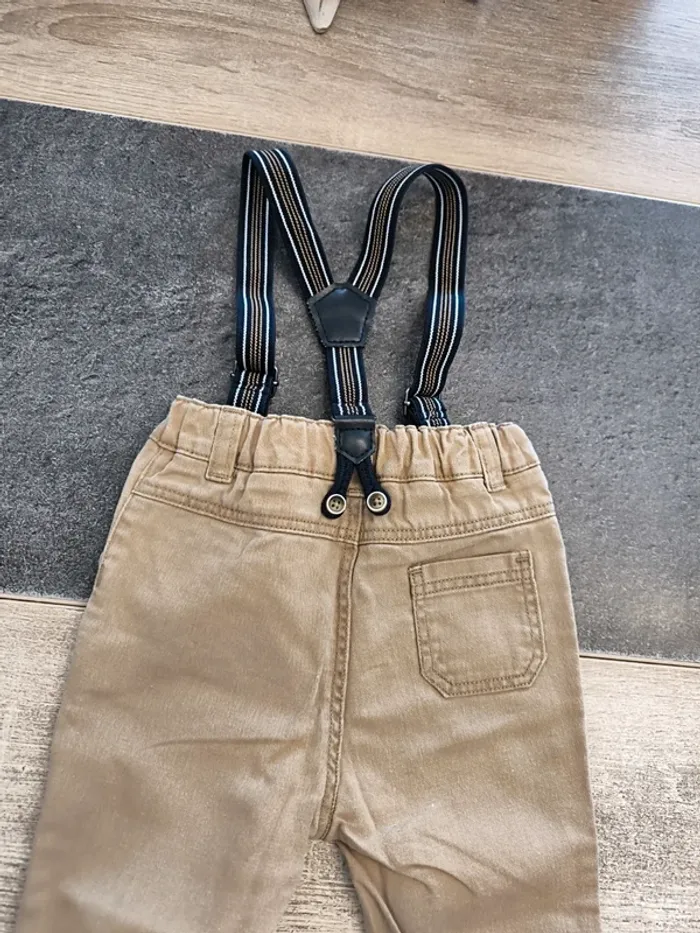 Pantalon Chino etsa paire de bretelles garçon 6 mois Orchestra - photo numéro 6