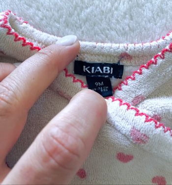 lots de 3 pyjama velours « Kiabi » 9 mois - photo numéro 4