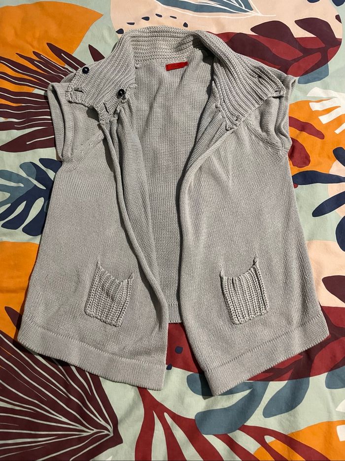 Gilet gris sans manche gris taille 38/40 - photo numéro 2