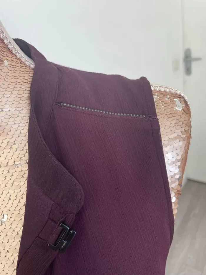 Robe prune Bonobo taille S Voilage - photo numéro 4