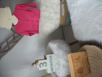 Jolie gilet manche longue rose uni Obaibi bébé fille 3 mois 60cm