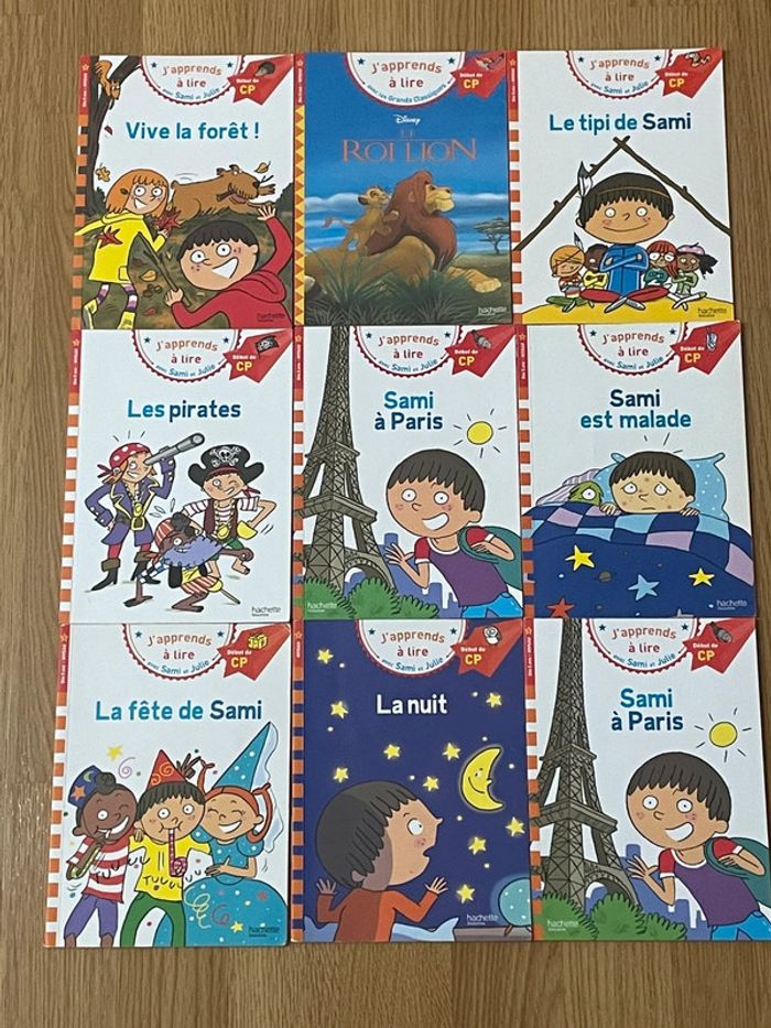9 livres Sami et Julie de début CP