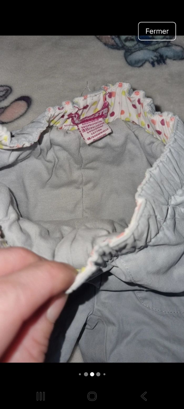 Pantalon doublé 6 mois en très bon état - photo numéro 4