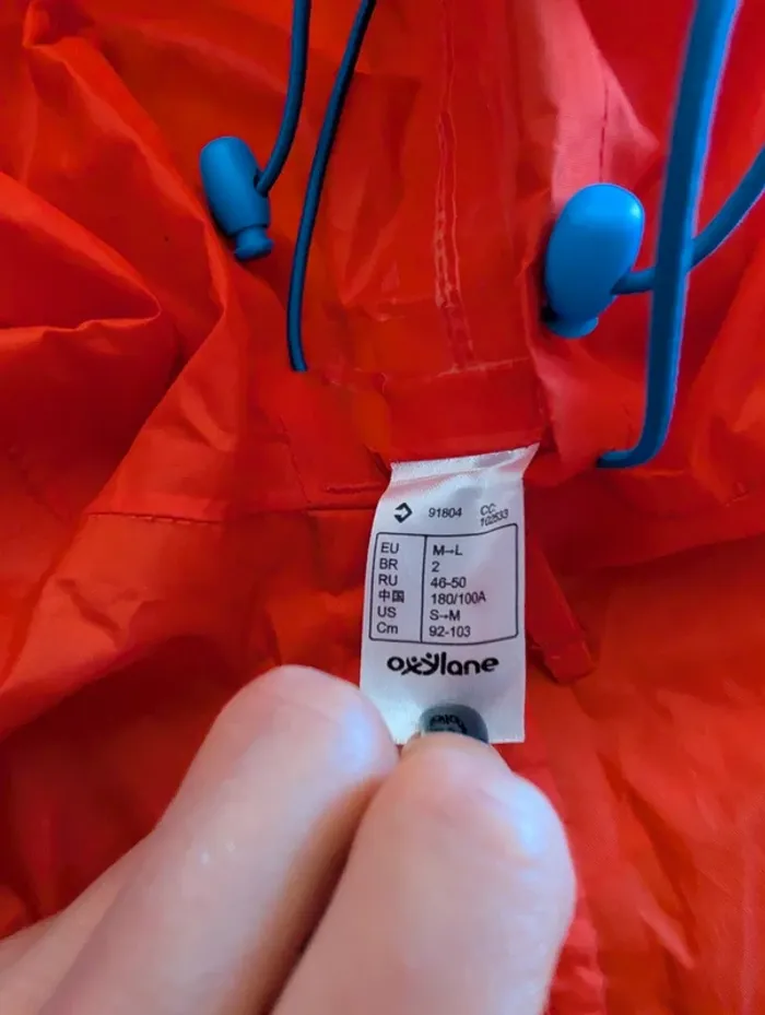 Coupe-vent Decathlon M/L - photo numéro 3