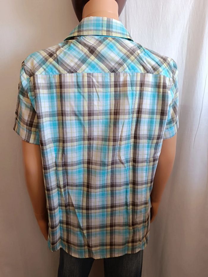 Chemisette / Chemise à manches courtes à carreaux T. 40 Canda 💮 65% Polyester 35% Coton - photo numéro 7