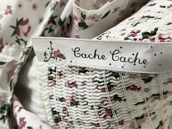 Très jolie robe blanche fleurie en coton forme nuisette taille 38 - photo numéro 9