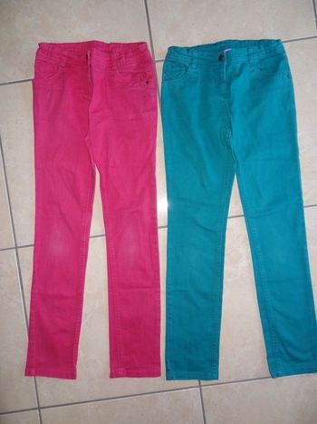 Lot de 2 jeans couleur T12ans
