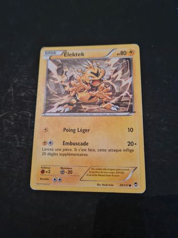 Carte pokémon Elektek 29/111