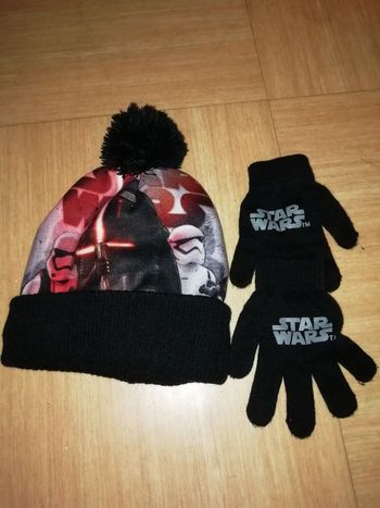 Bonnet stars wars avec gants