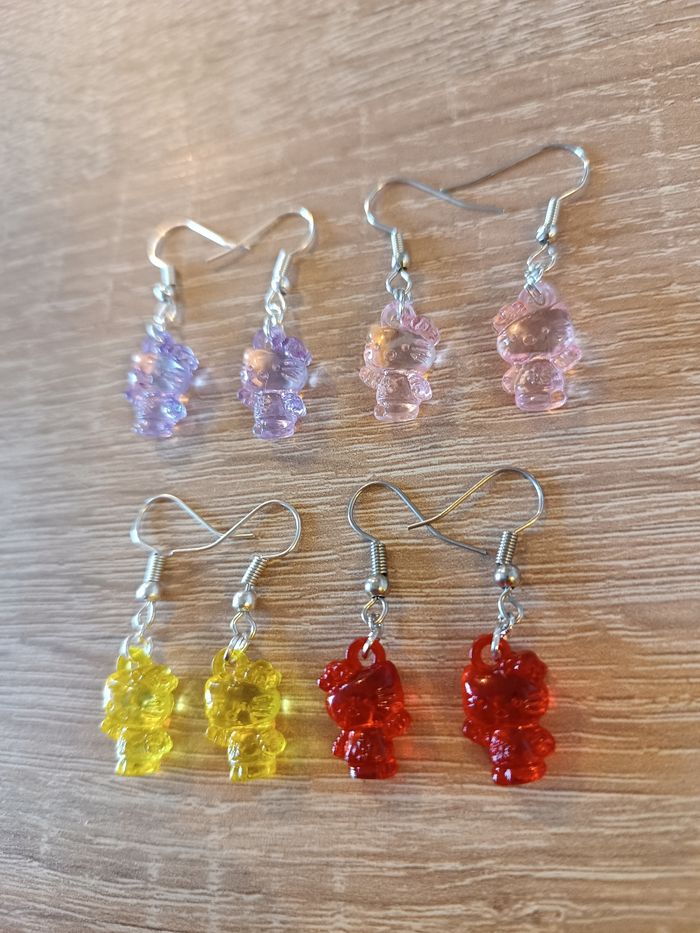 Boucles d'oreilles Hello Kitty - photo numéro 2