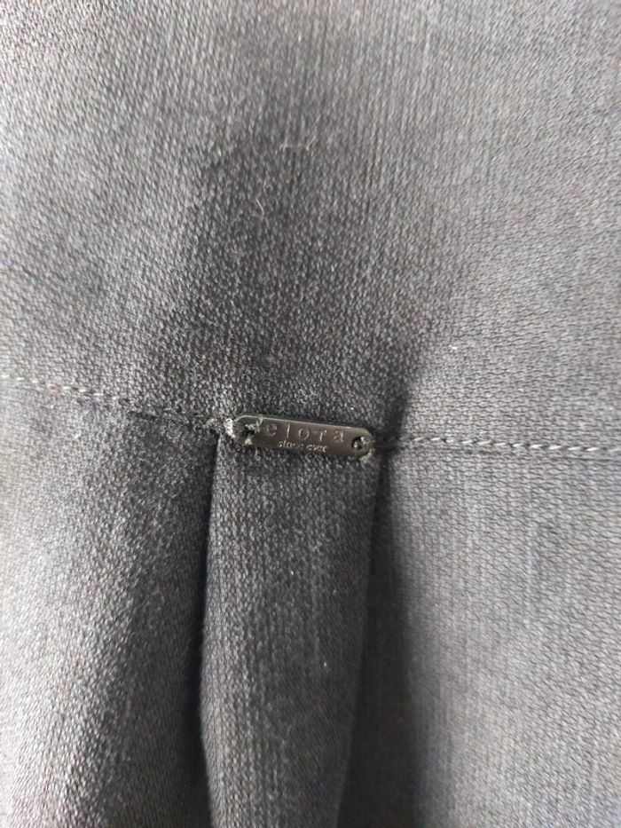 Blouse noire élégante à empiècements dentelle – Elora – Taille 42 - photo numéro 13