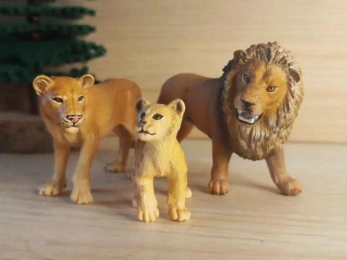 Schleich famille lion Figurine Félin animal de la savane
