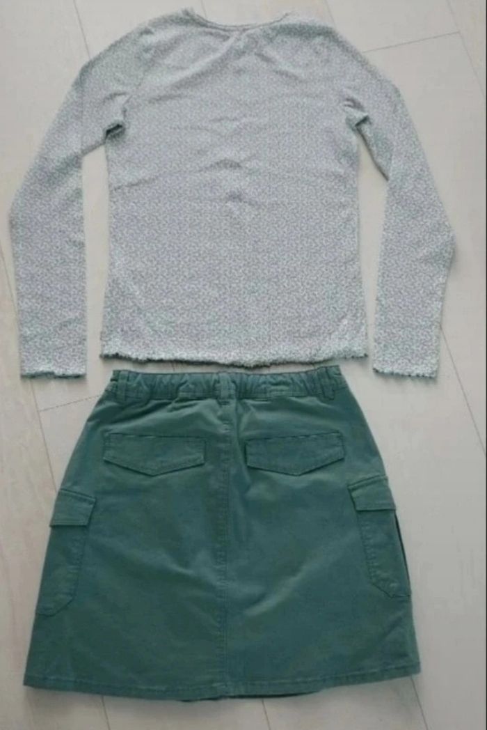 Ensemble tee shirt et jupe droite - photo numéro 2