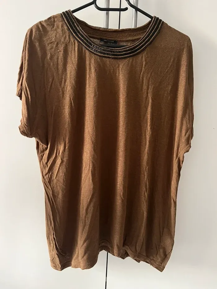 Teeshirt marron IKKS