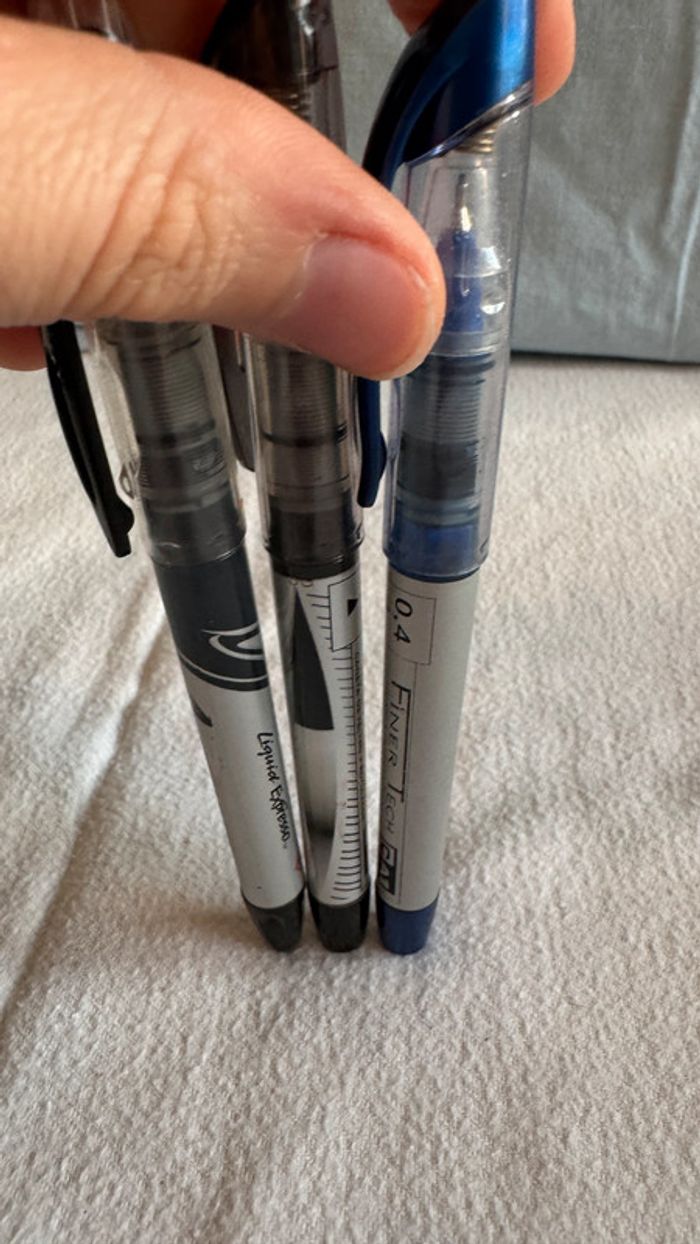 Ensemble de 3 stylos bleu et noir Paper mate, CA1 - photo numéro 3