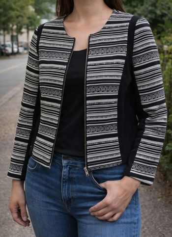 Veste courte H&M à motifs style graphique 