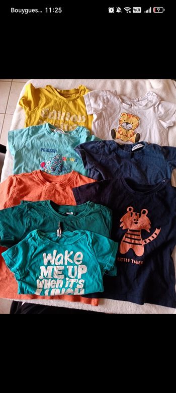 Lot 8 tee shirt garçon 