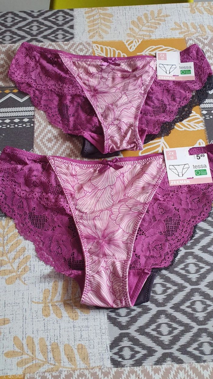 4 culottes avec dentelle taille M - photo numéro 2