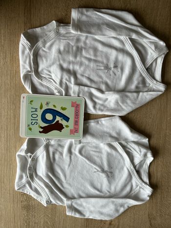 Bodies manches longues 6 mois petit bateau