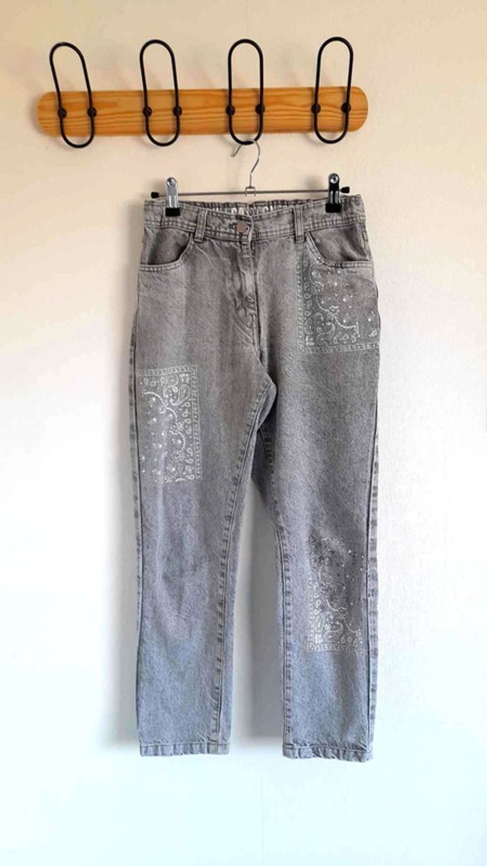 Jeans gris Lulu Castagnette 14 ans