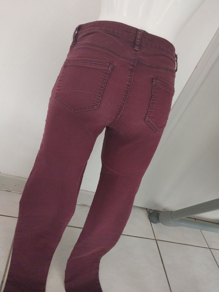 Jean slim bordeaux Cache Cache – T38 - photo numéro 2