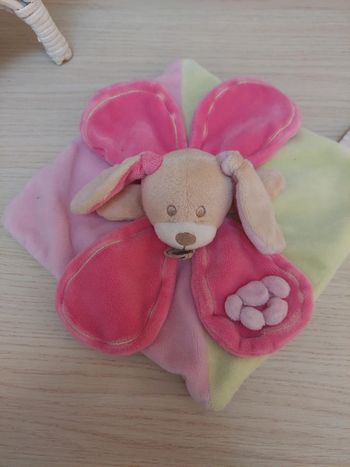 Baby Nat - doudou lapin chien fleur Milo & Mila