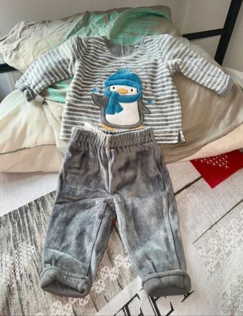Ensemble polaire bb garçon 3mois🐼