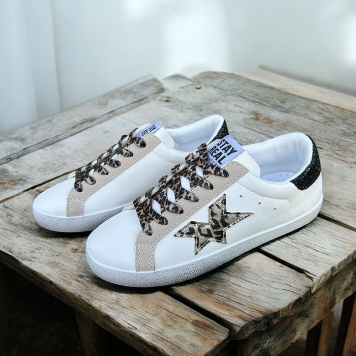 Basket blanche étoile T 39 - photo numéro 2