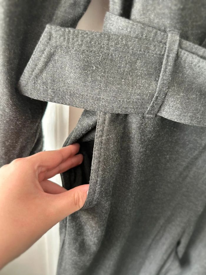 Combinaison pantalon en laine avec ceinture grise taille 46 Sézane - photo numéro 6