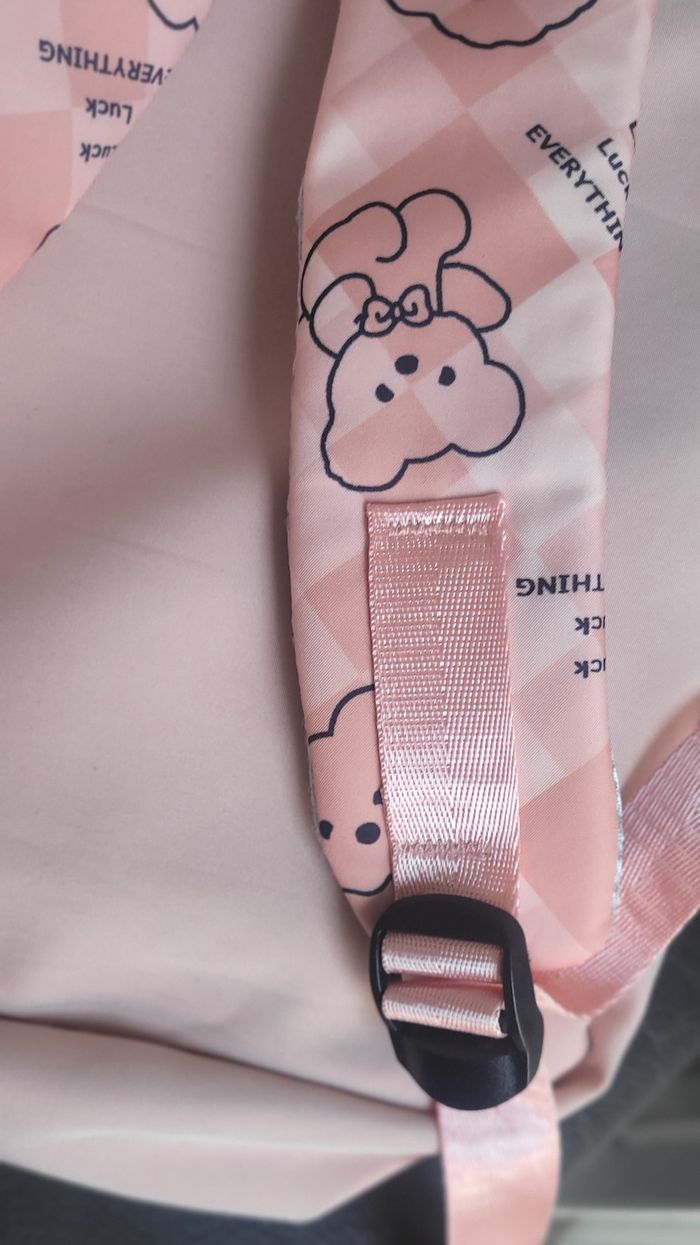 Sac à dos scolaire rose  kavaii et sa trousse - photo numéro 4