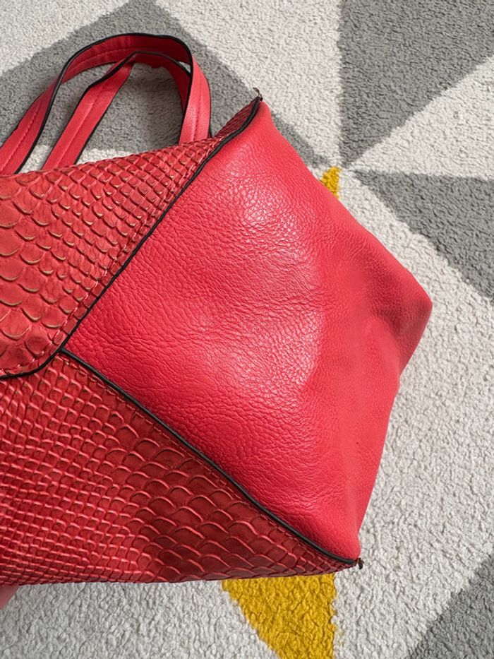 Sac fourre-tout Angela Thompson | Corail | 44 X 27 cm - photo numéro 4