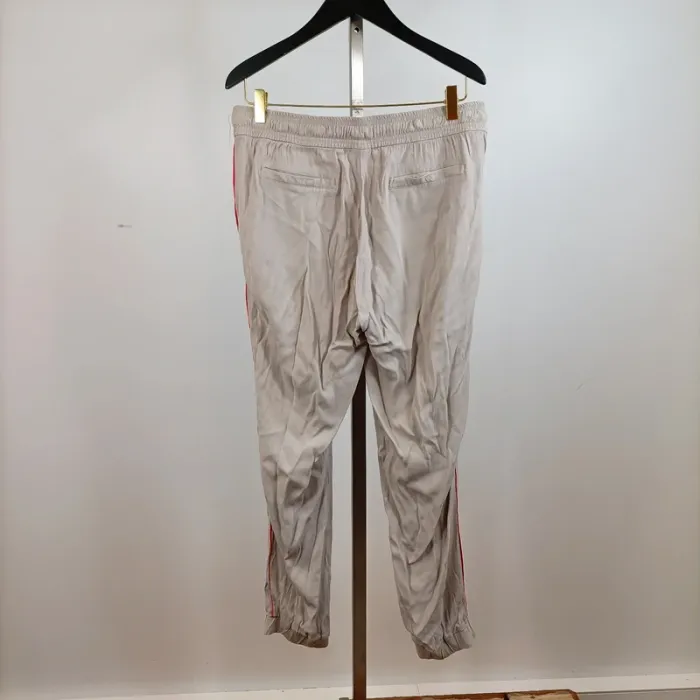 Pantalon fluide Gris clair, décontracté chic - Viscose / Coton Air Field T. 44 XXL - photo numéro 7