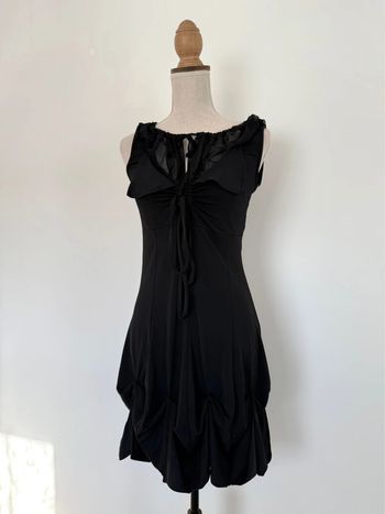 Robe bretelles tunique noir neuf Kleid dress Vestido Vestito jurk jumpsuit femme donna woman