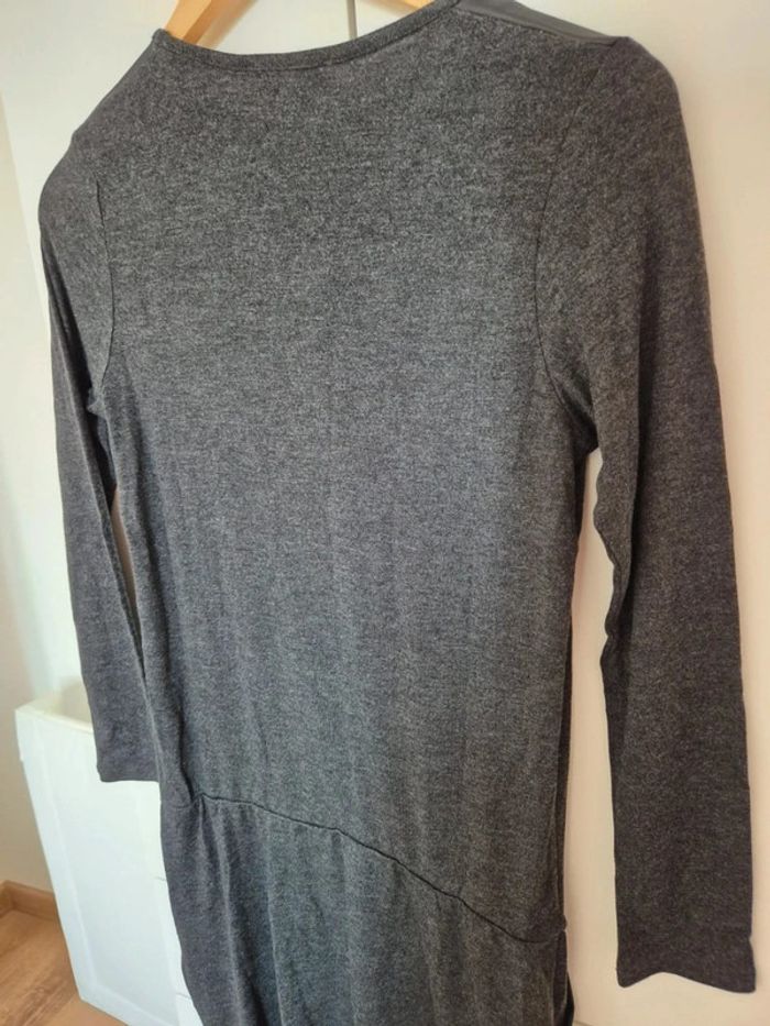 Robe grossesse gris pièce cuir Envie de fraise Taille 36 38 M - photo numéro 13