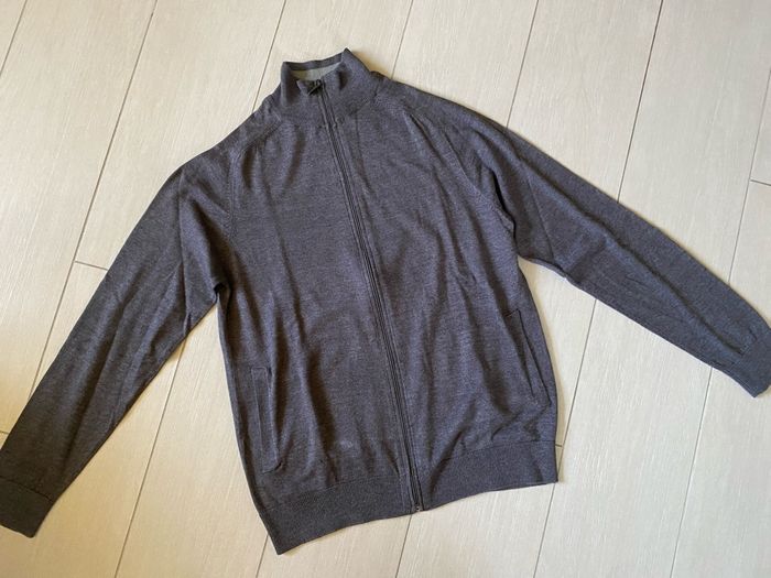 La Halle gilet zippé gris M