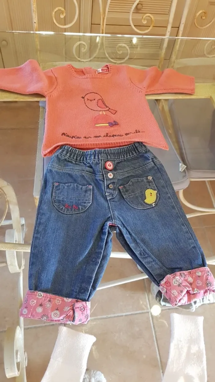 Ensemble bébé fille 6 mois - photo numéro 7